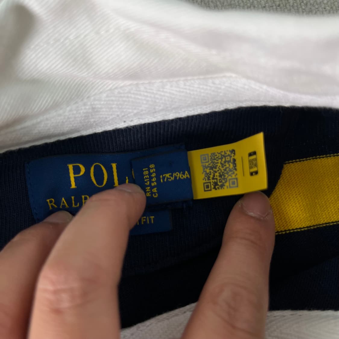 100 폴로랄프로렌 신형라벨 스트라이프 럭비티 상품이미지5