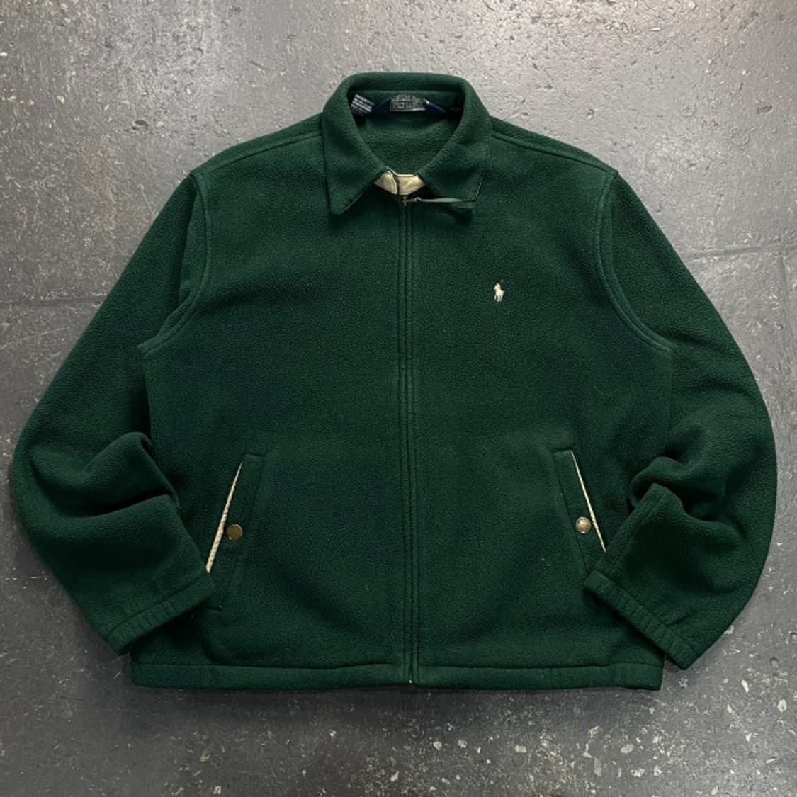 100 폴로 그린 폴라텍 블루종 후리스 자켓  상품이미지1
