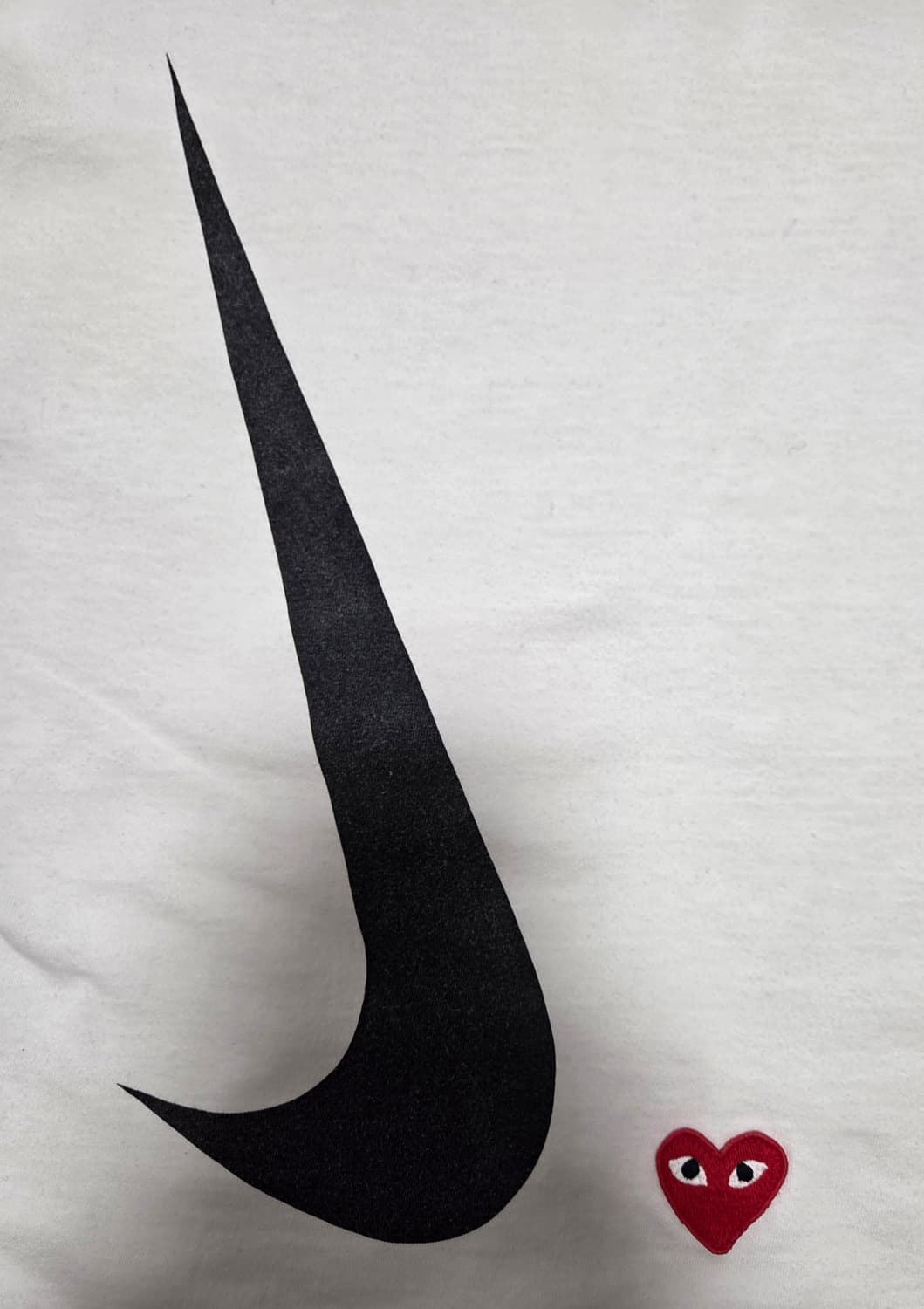 꼼데가르송 X 나이키 화이트 로고 반팔티 상품이미지5