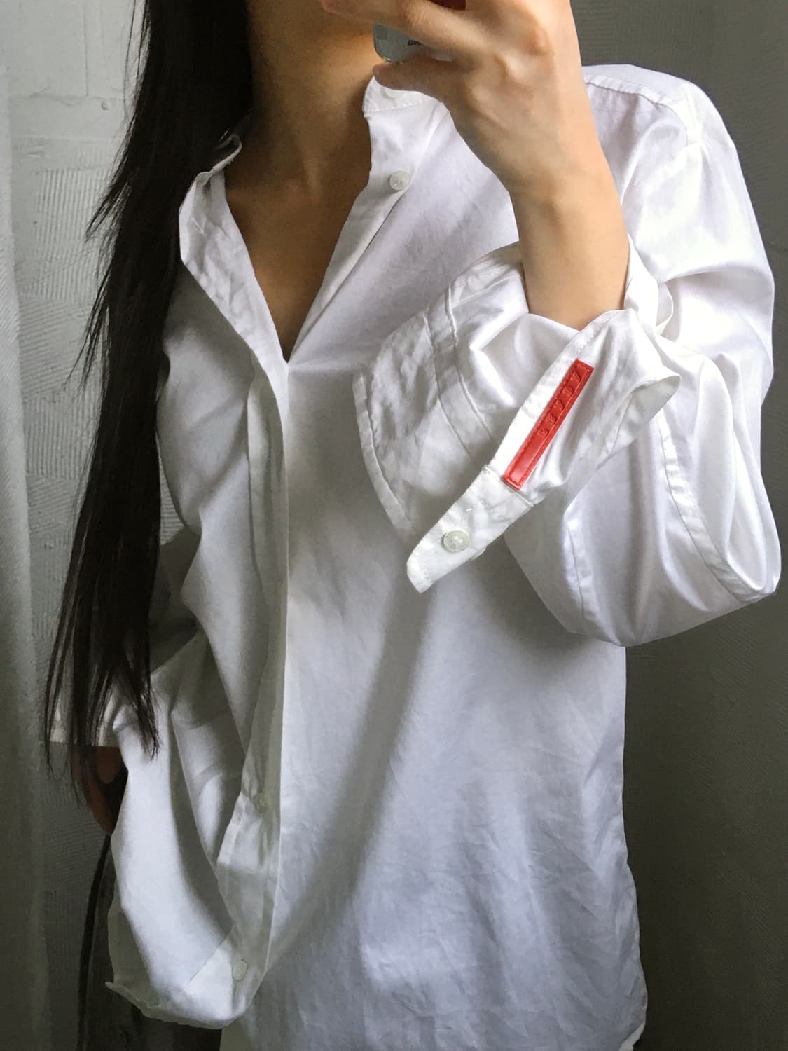 Prada 프라다 화이트 베이직 셔츠 상품이미지2