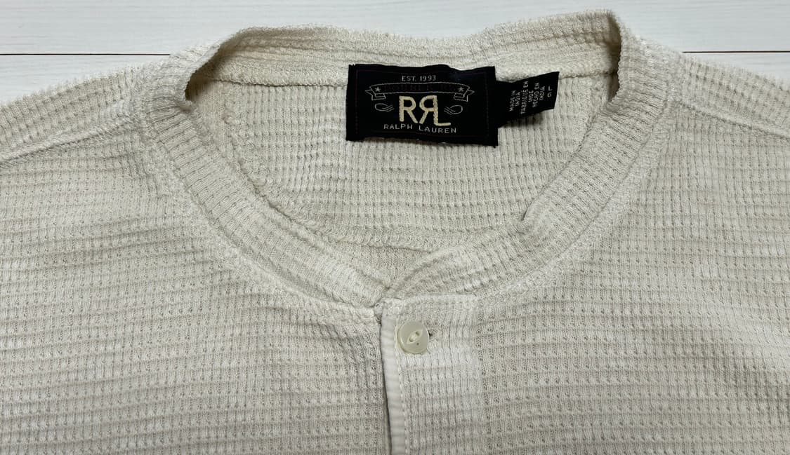 [새상품급] RRL 헨리넥 화이트 L 상품이미지5