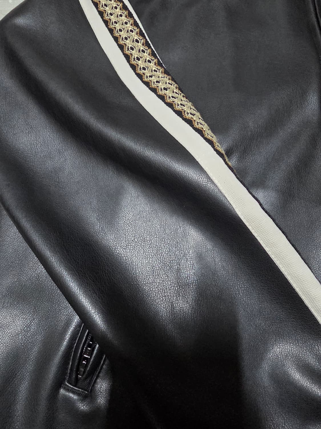 사스콰치 패브릭스 (Sasquatchfabrix) 가죽 트랙자켓 XL 상품이미지2