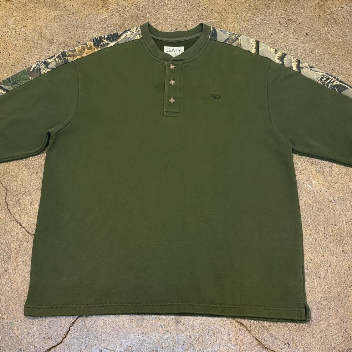 00s USA 빈티지 카벨라스 리얼트리 헌팅 헨리넥 긴팔티 상품이미지3