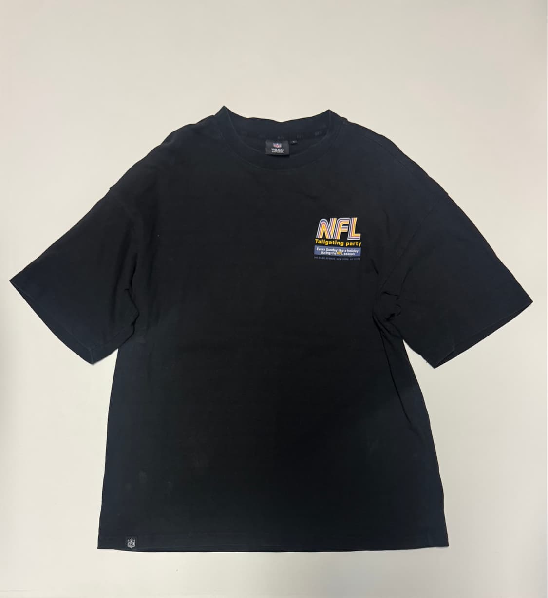 NFL 엔에프엘 빈티지 뒷 프린팅 반팔 티셔츠 L ~ XL 블랙 상품이미지2