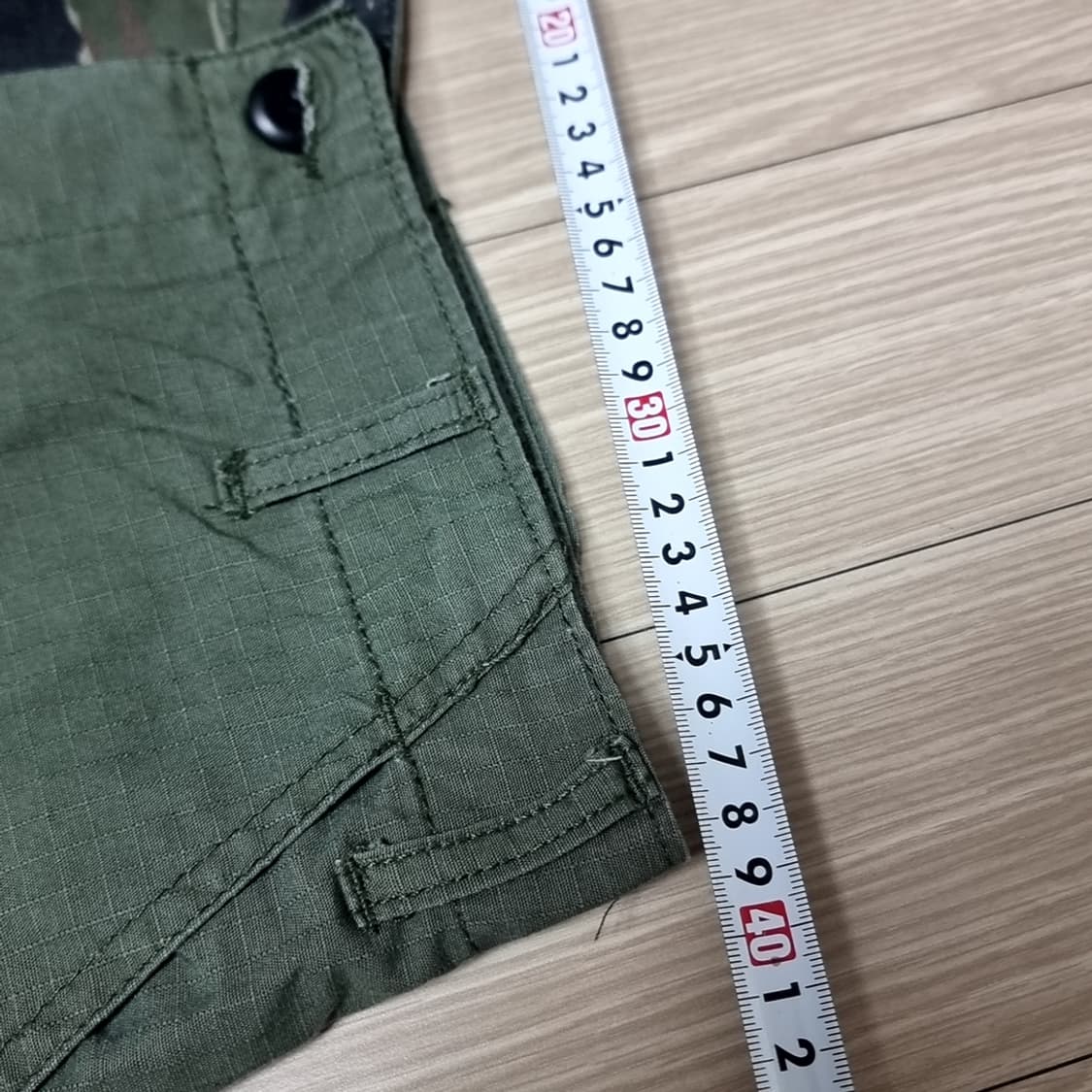 Forty Fine Clothing 카고 반바지 카모카키색 배색(30) 상품이미지8