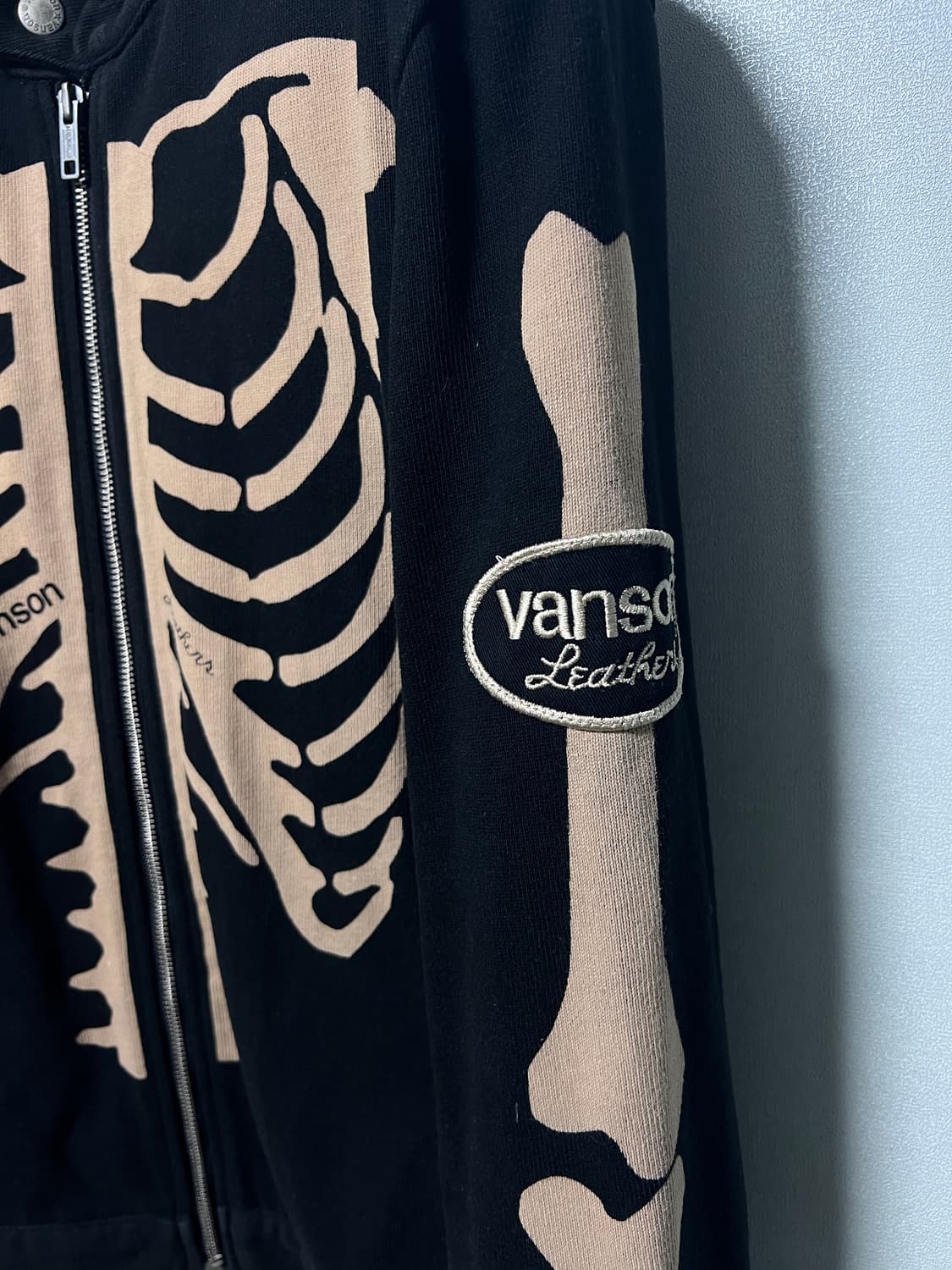 Vanson 벤슨 본 스켈레톤 라이더 코튼 자켓 상품이미지3