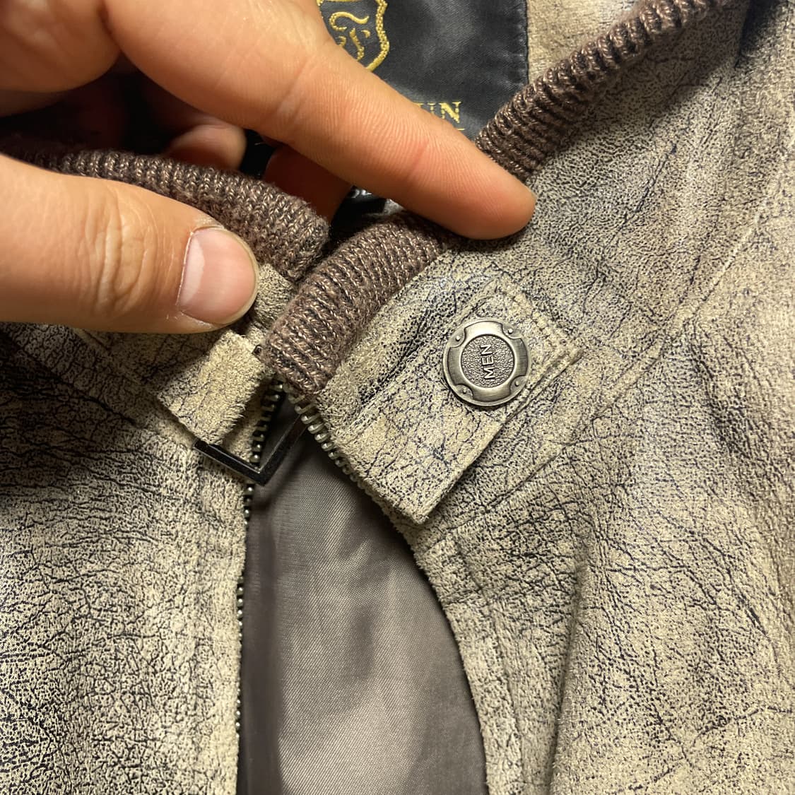 에스닉 하이넥 매쉬업 스웨이드 웨스턴 자켓 L 상품이미지6