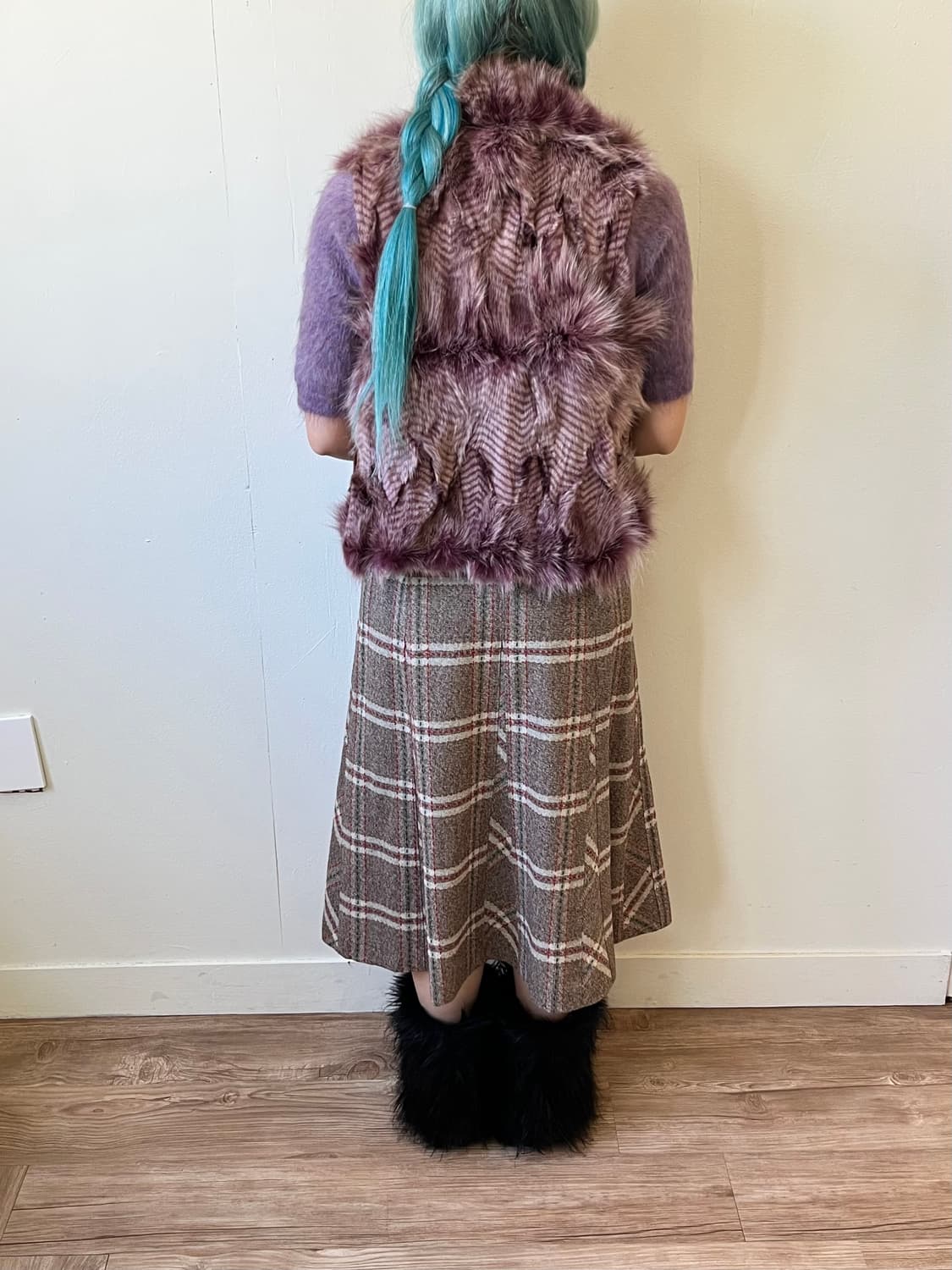 KENZO 라벤더 토끼퍼 베스트 상품이미지9