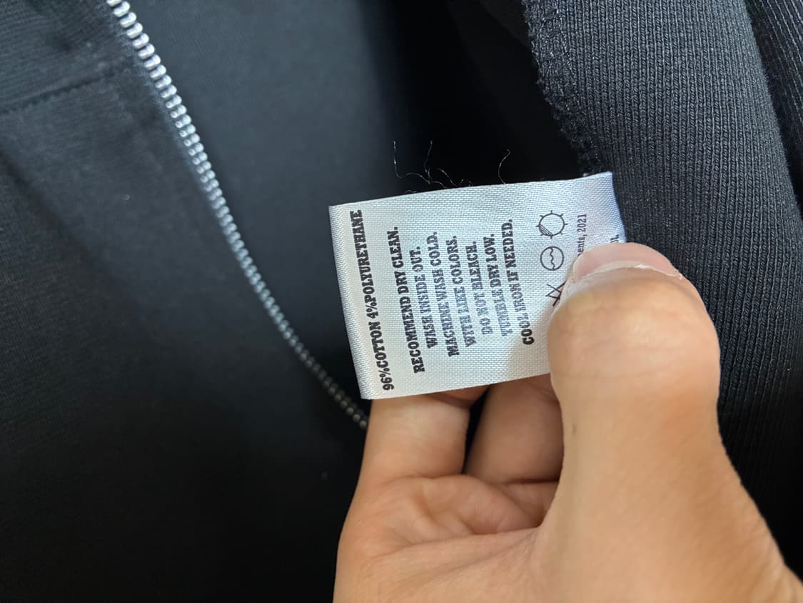 카락터 후드집업 블랙 상품이미지3