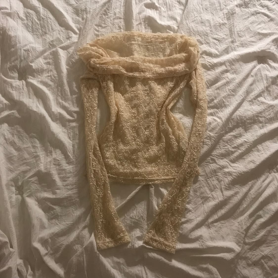 빈티지 프릴 펀칭 레이어드 긴팔  상품이미지1