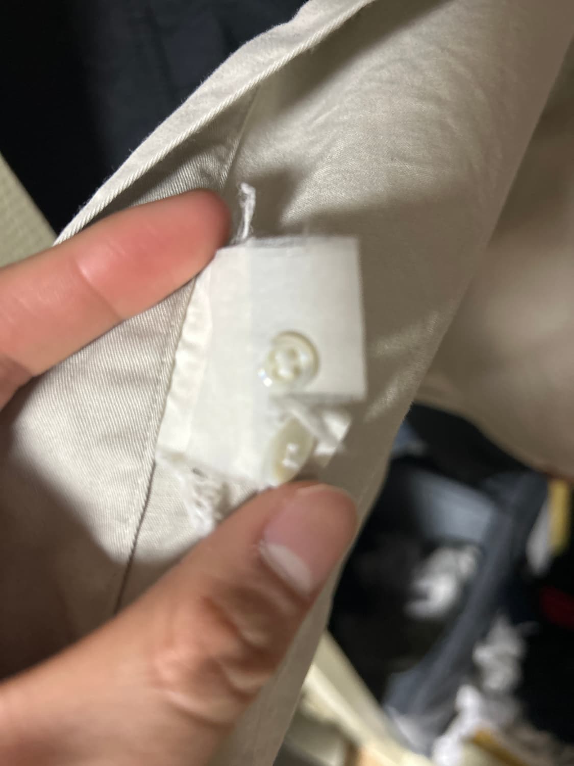 폴로 랄프로렌 베이지 셔츠 100 상품이미지5