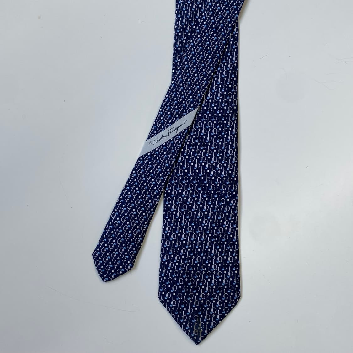 신형 페레가모(Ferragamo)  모노그램 명품 정품 넥타이 상품이미지2