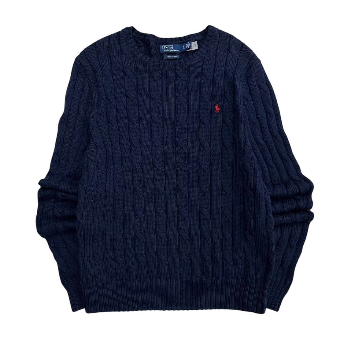 폴로 랄프로렌 레드포니 네이비 꽈배기 니트 L 상품이미지2