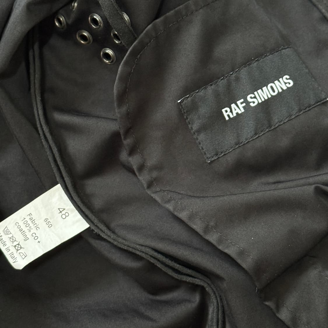 라프시몬스 16ss 아일렛 코트 상품이미지5
