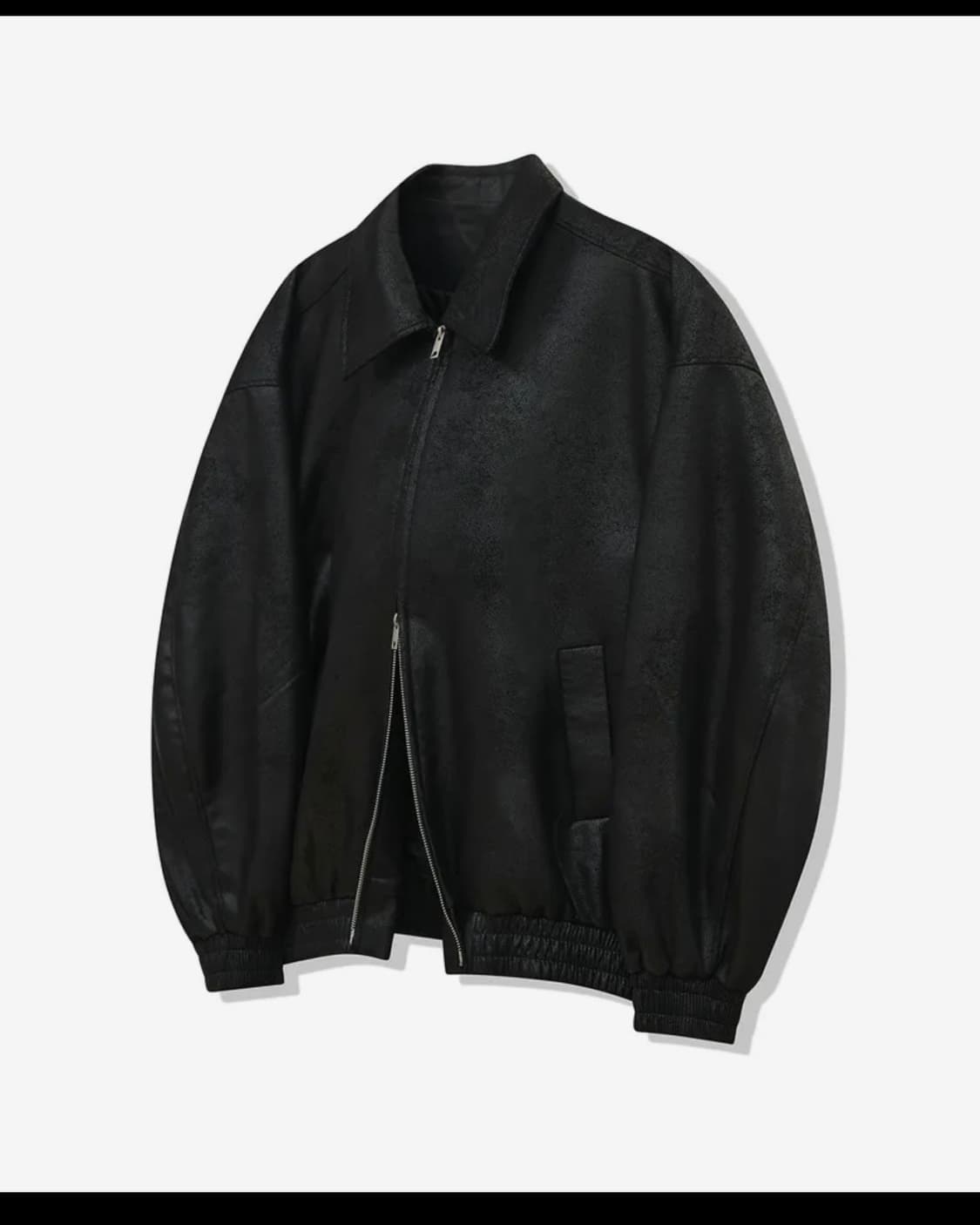 스탠다드 블루종 스웨이드 자켓 크랙 블랙 상품이미지3