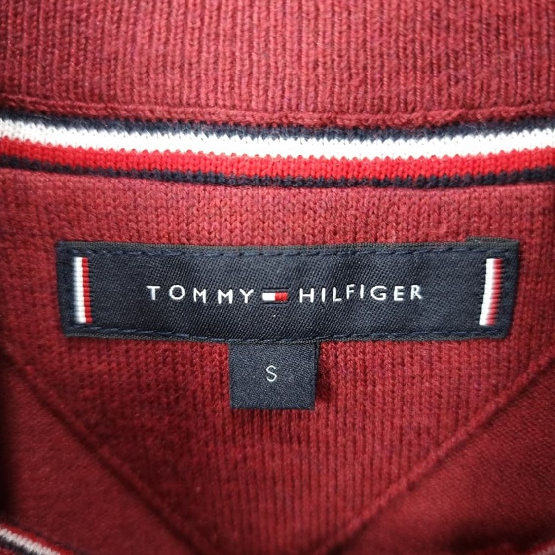 [타미힐피거] 헨리넥 니트 버건디 M19720 상품이미지7