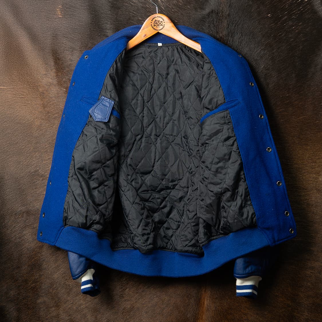 [100] 80s SAGAWA EXPRESS 울 레더 바시티 자켓  상품이미지10