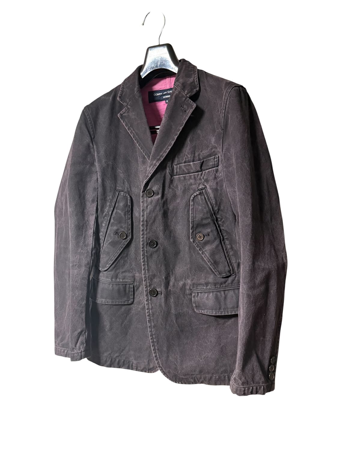 꼼데가르송 옴므 크랙 데님자켓 상품이미지1