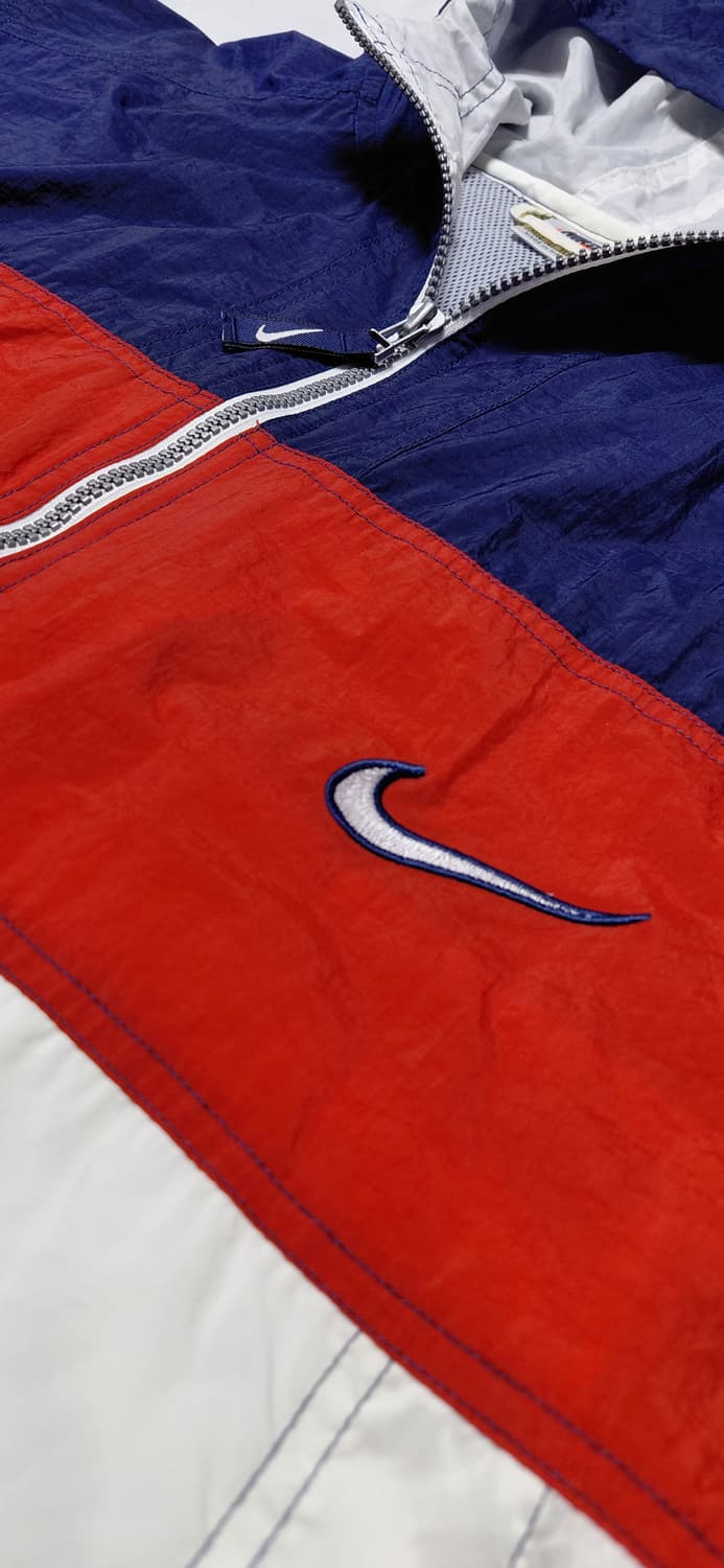 [주니어 M] 나이키 올드스쿨 3도 배색 후드 바람막이 상품이미지5