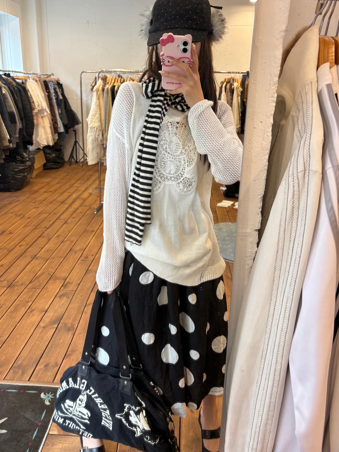 히스테릭글래머 퍽베어 크로셰 니트 상품이미지2