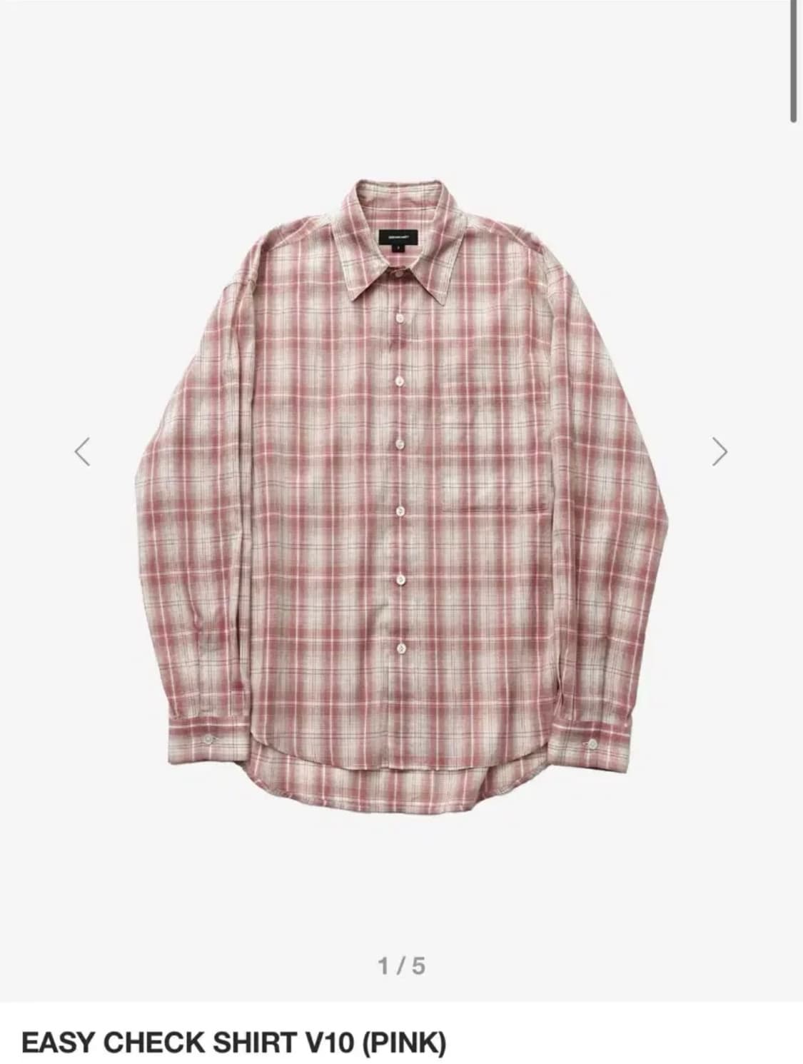 999휴머니티 EASY CHECK SHIRT(PINK) 상품이미지1