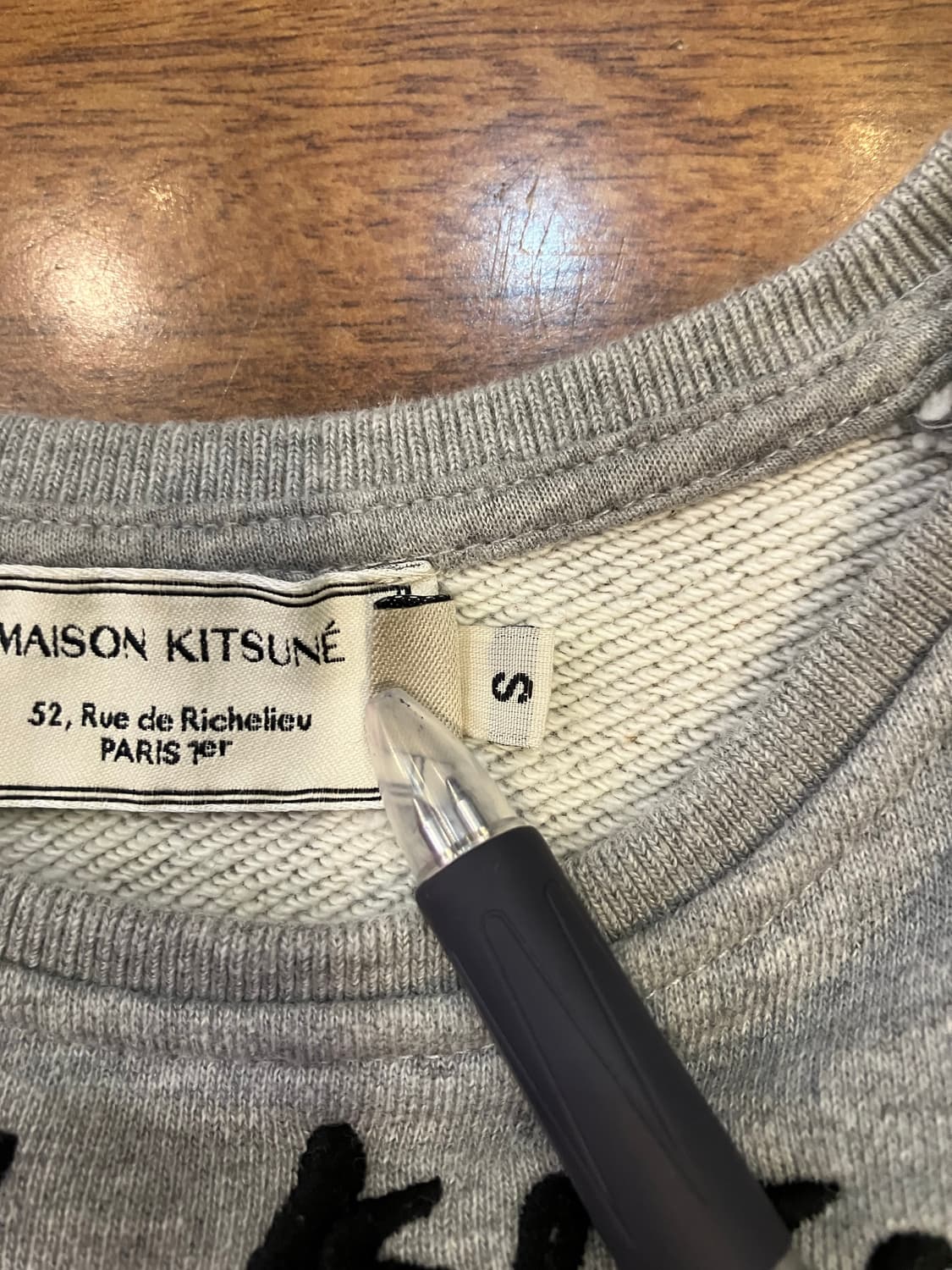 메종키츠네 자수 맨투맨 S 상품이미지6