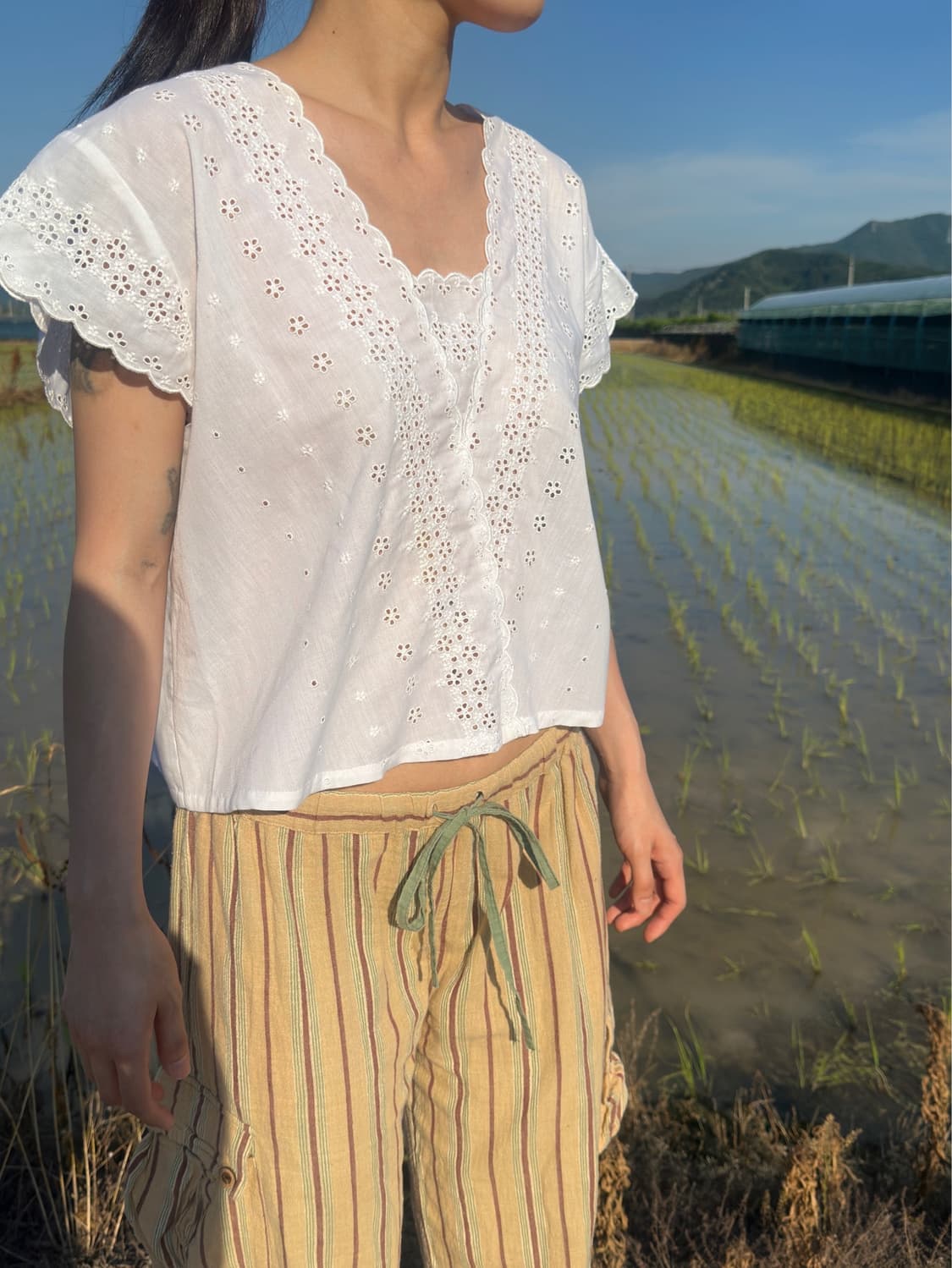 빈티지 프렌치 앤틱 블라우스 상품이미지2