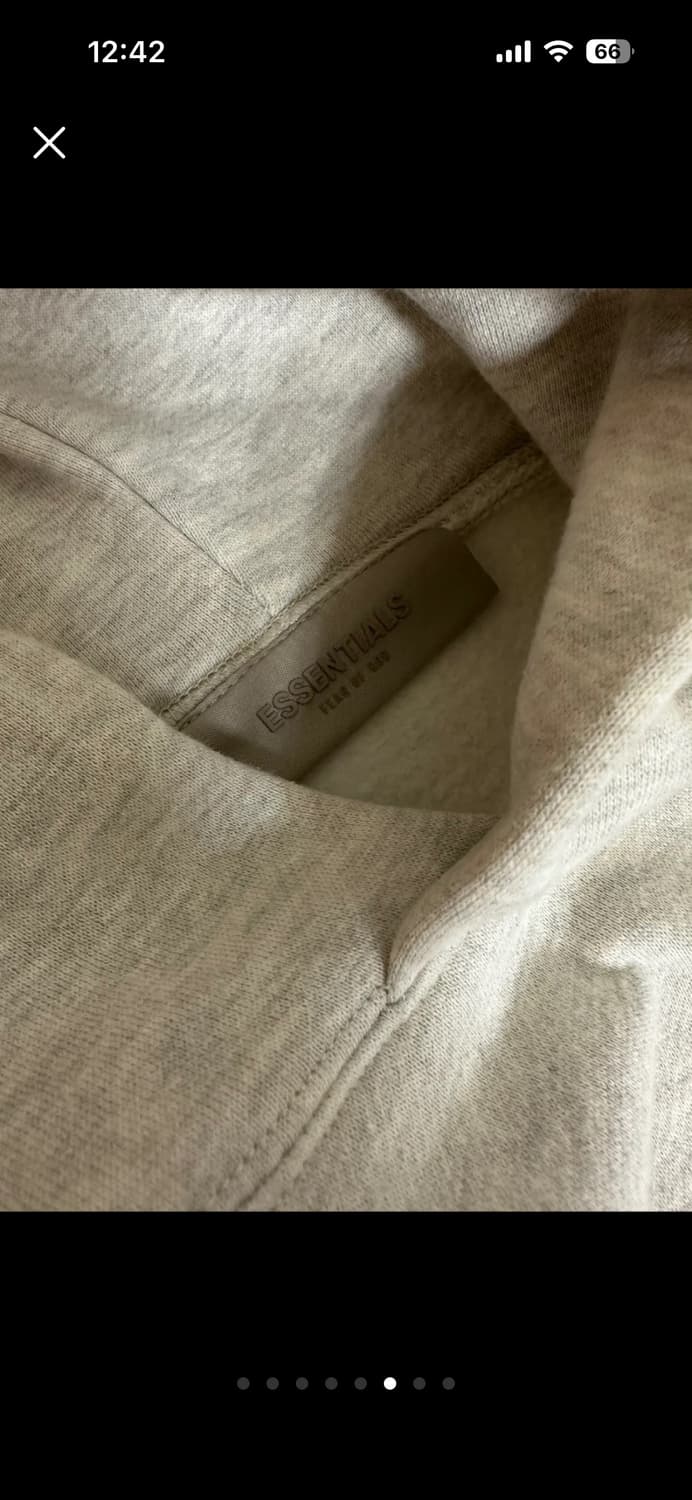 에센셜 더코어 컬렉션 후드 라이트 오트밀 xs 상품이미지3