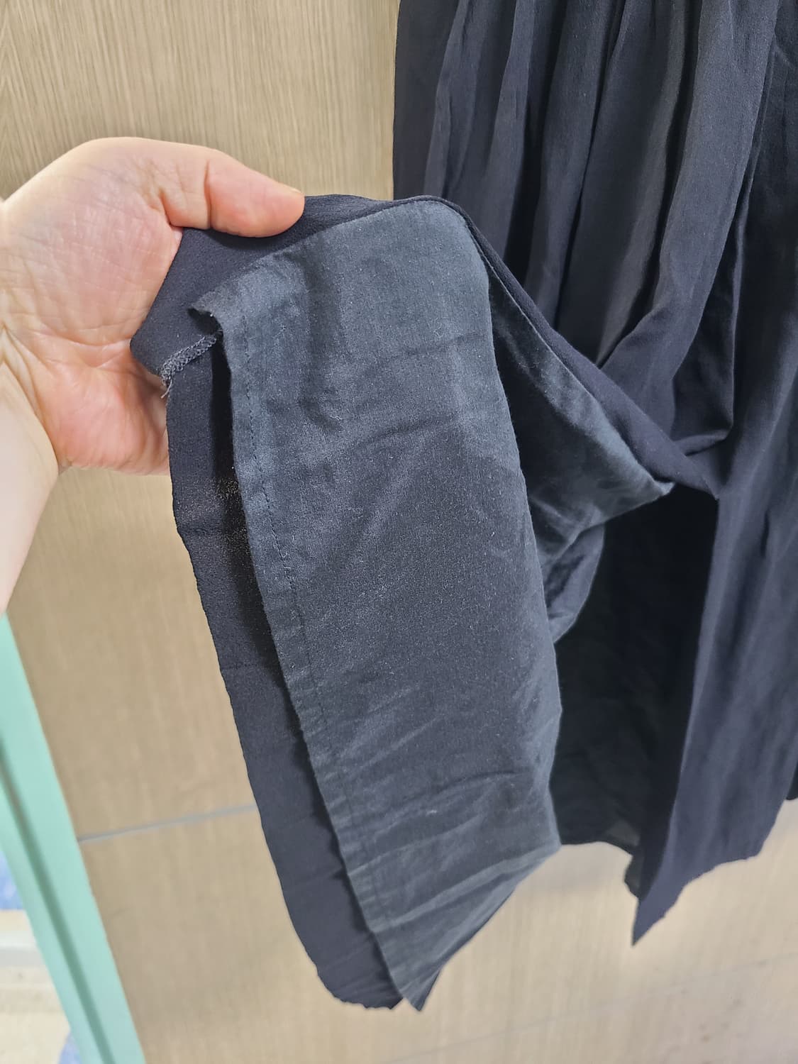 소니아리키엘 블랙 실크 롱 스커트 67  상품이미지4