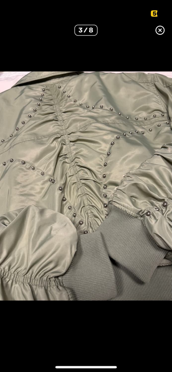 떠그클럽 어버드 라이트닝 봄버 올리브 3사이즈  상품이미지3