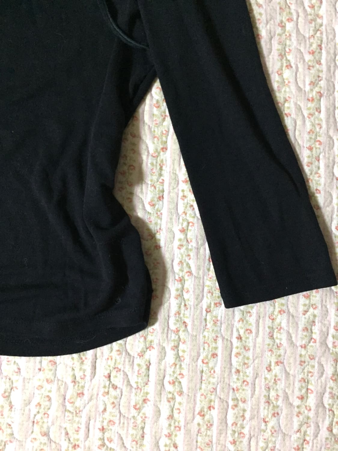 Vintage black shirring blouse 상품이미지4