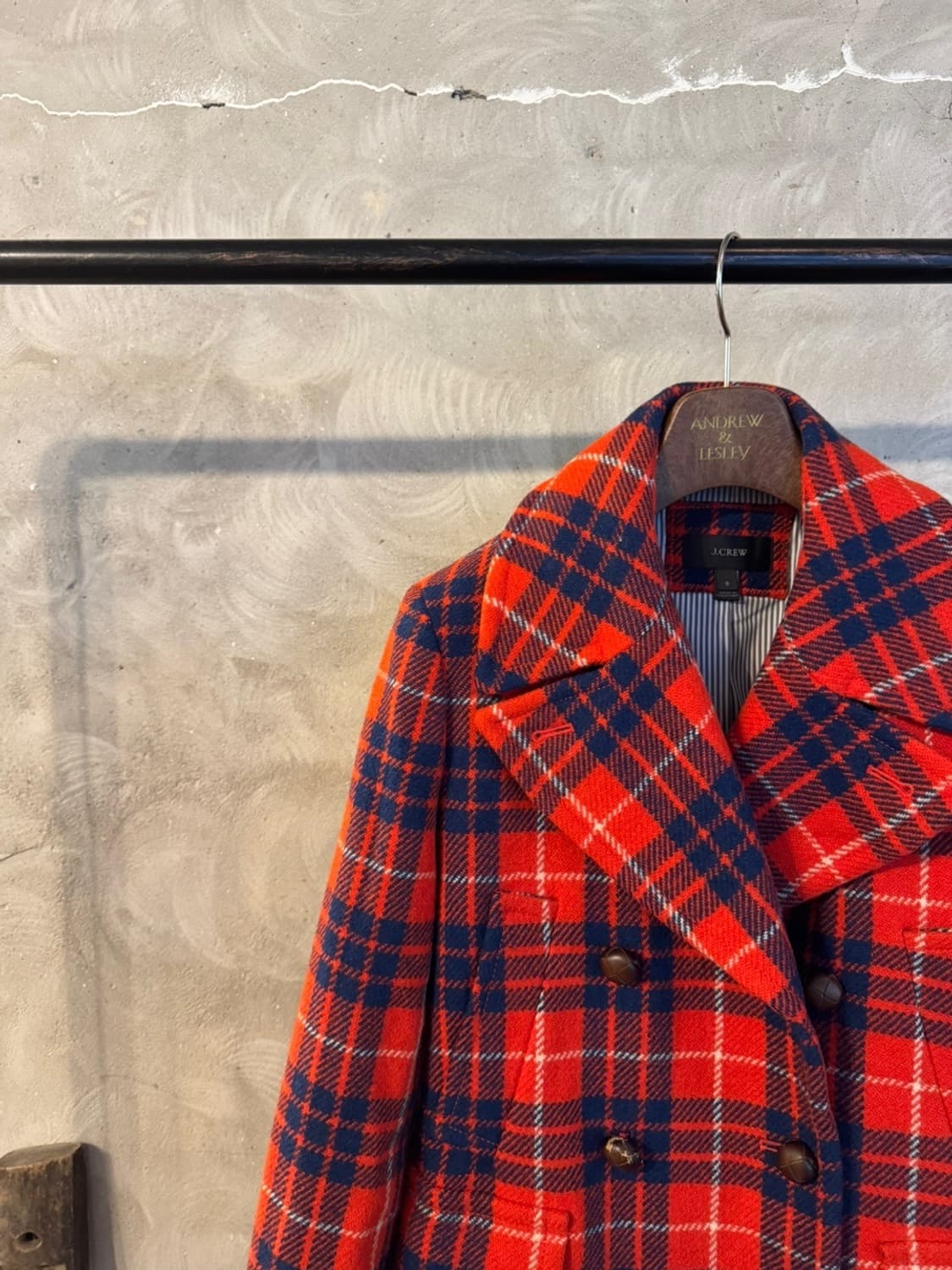 제이크루 타탄체크 피코트 55~66 상품이미지2