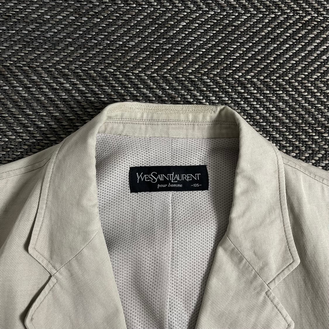 90s 입생로랑 자수로고 아카이브 미니멀 블레이저o 3012 상품이미지5