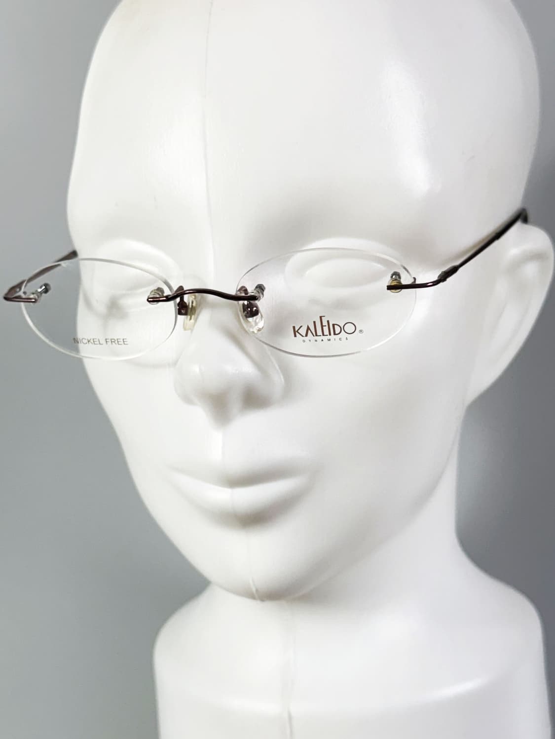 90s KALEIDO 무테 오벌 프레임 빈티지 안경 상품이미지8