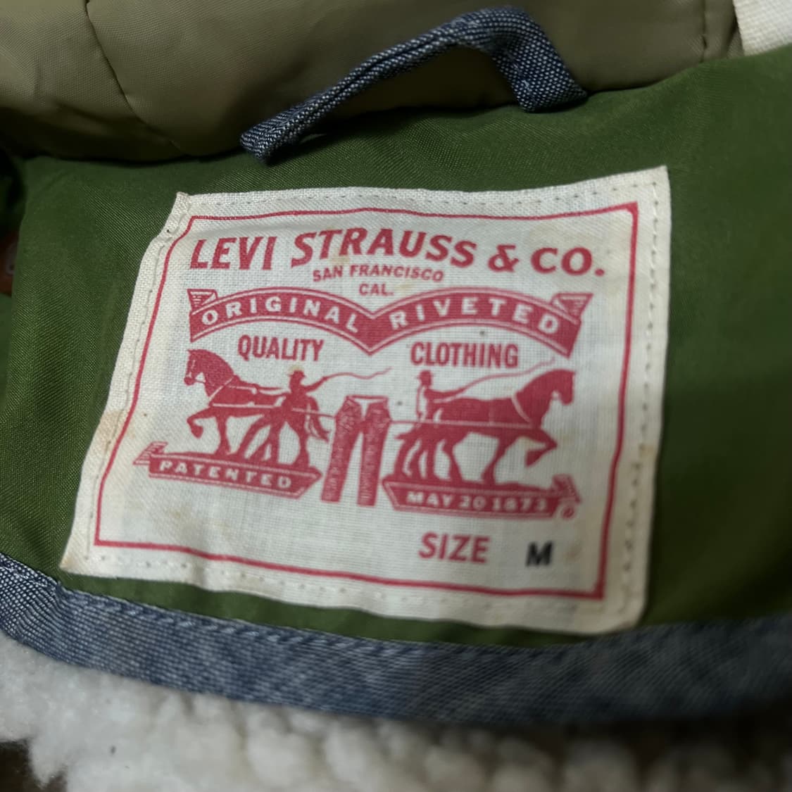 리바이스 여성 안감 양털 야상자켓 M 상품이미지5