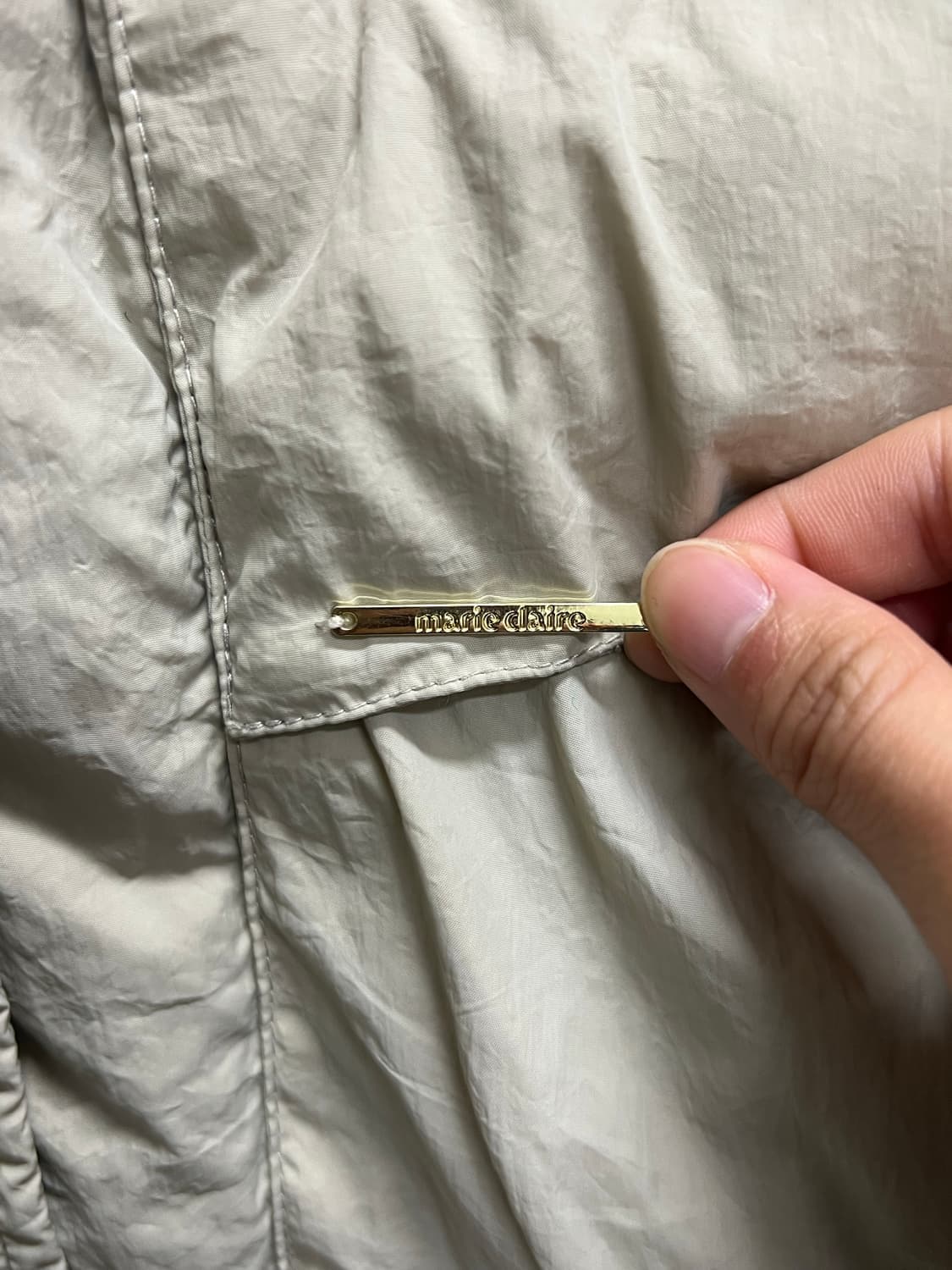 (38) 마리끌레르 우먼스 덕다운 롱패딩 베이지 상품이미지3