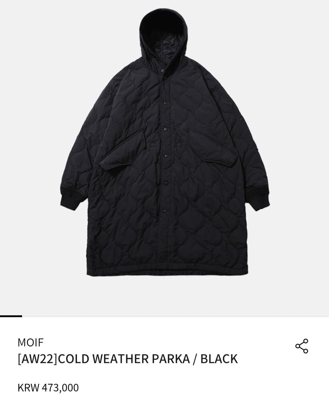 [3] 모이프 콜드웨더 파카 moif 상품이미지1
