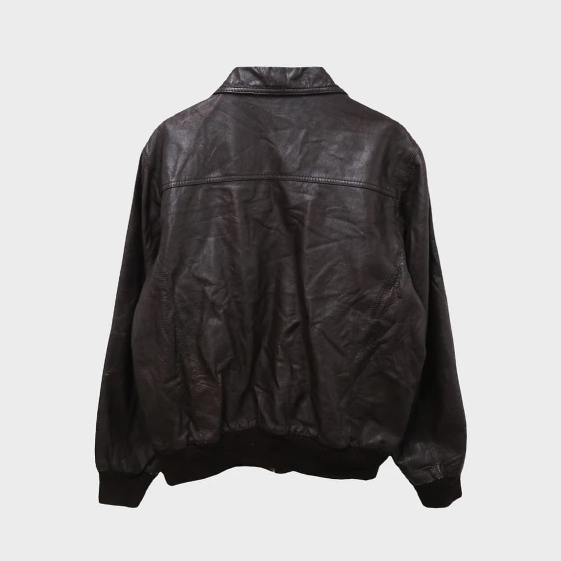 90'S ASROC 빈티지 브라운 소가죽자켓 60436 상품이미지2