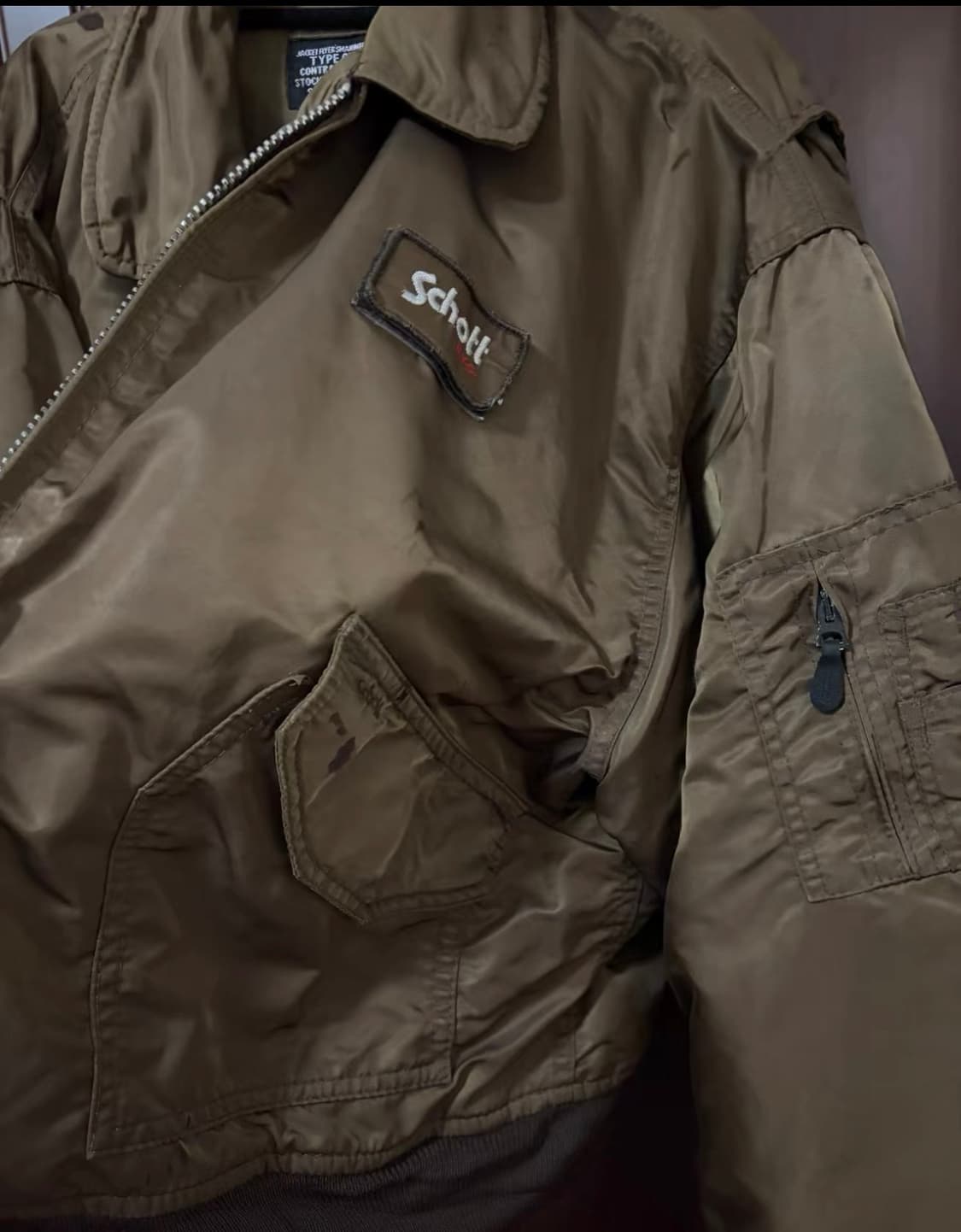 Schott 70-80s 오리지널 플라이트 자켓 상품이미지2