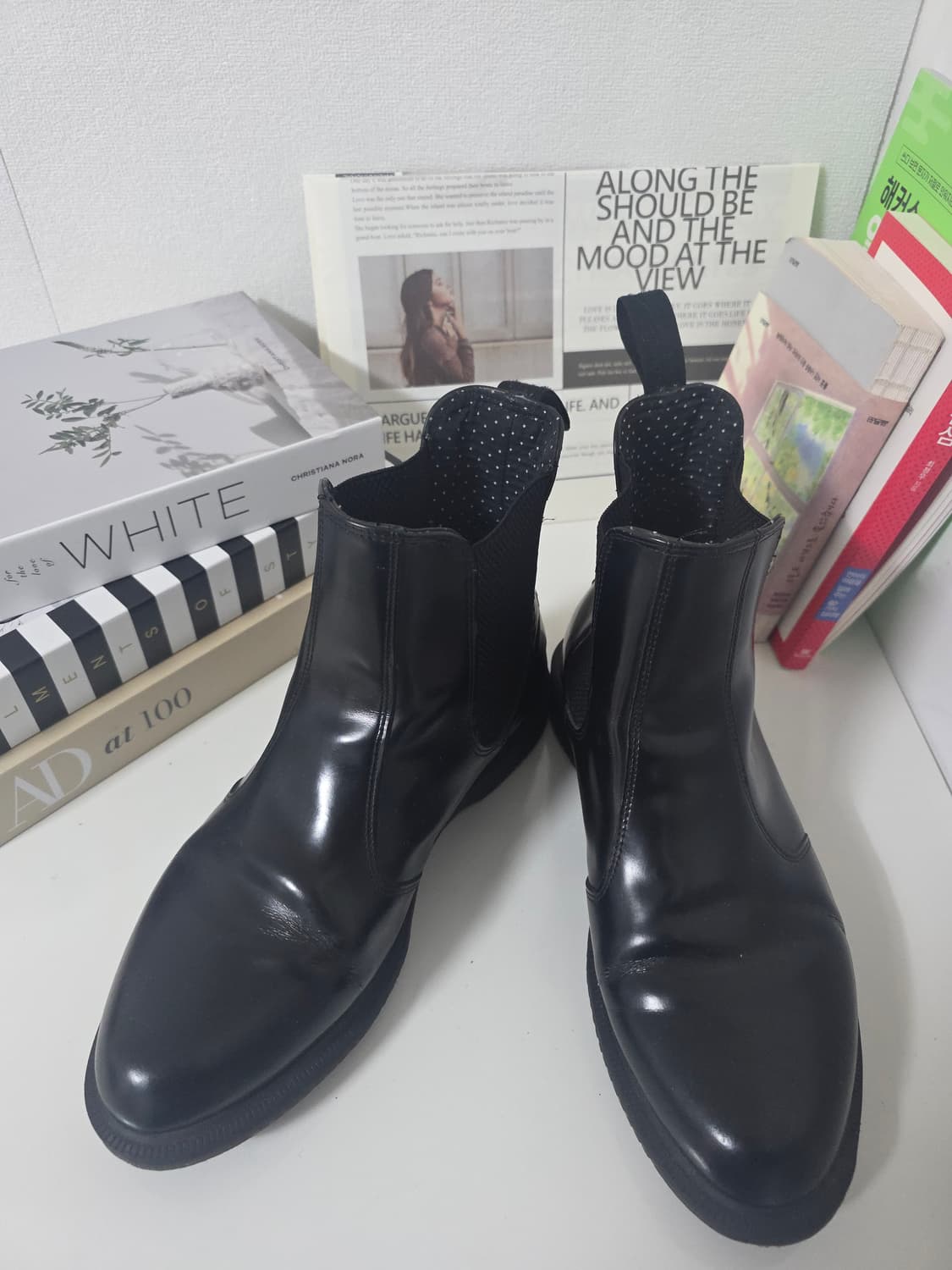 닥터마틴 플로랄 첼시부츠 블랙 UK8 EU42 상태 양호 상품이미지2