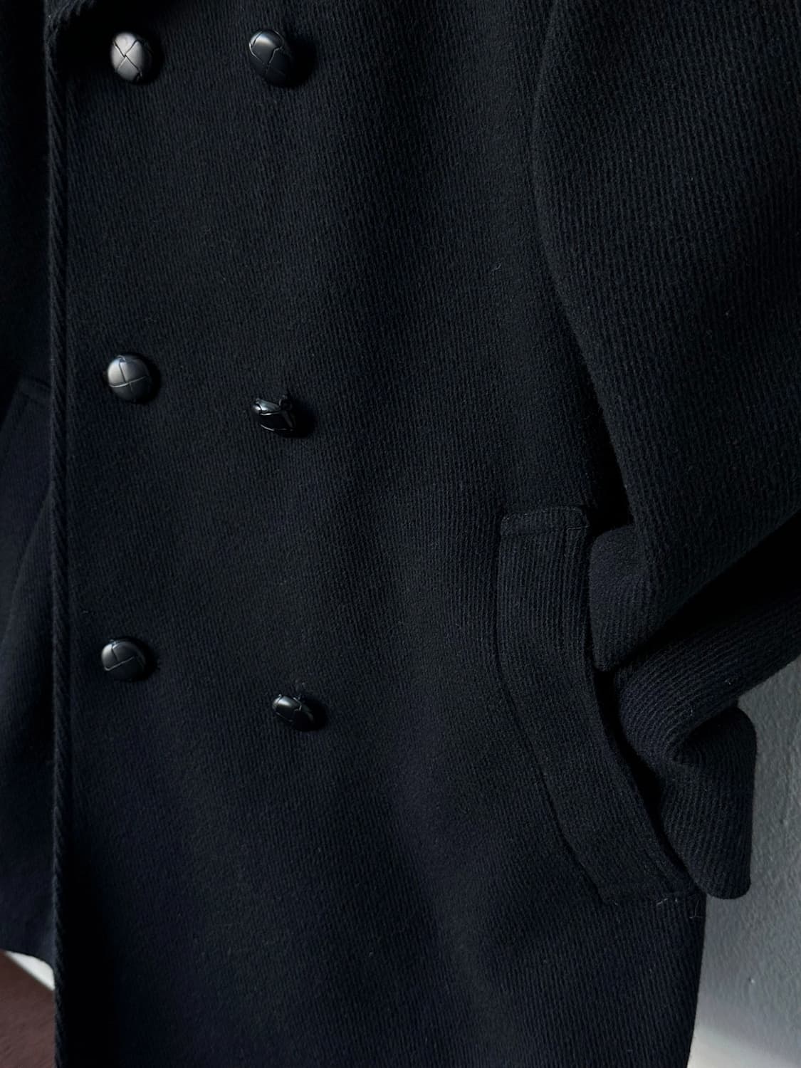 Brushed cord wool design over pea coat 상품이미지10