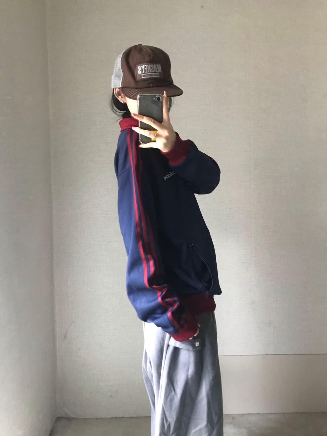 아디다스 네이비 버건디 베켄바우어 져지 상품이미지5