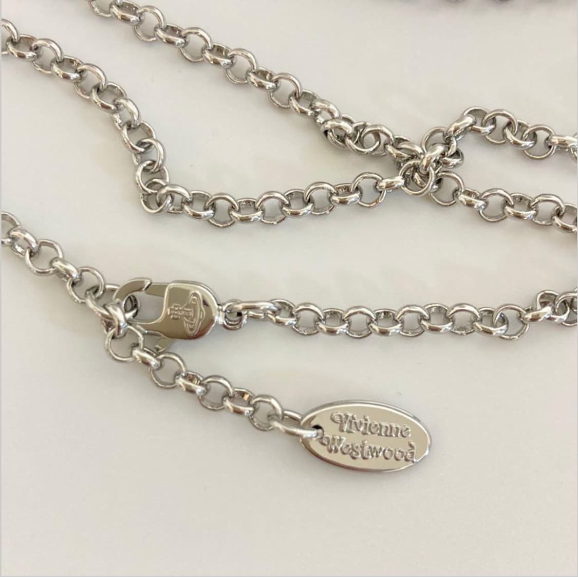 비비안웨스트우드 아카이브 블루크리스탈 3d orb 팬던트 목걸이 상품이미지4