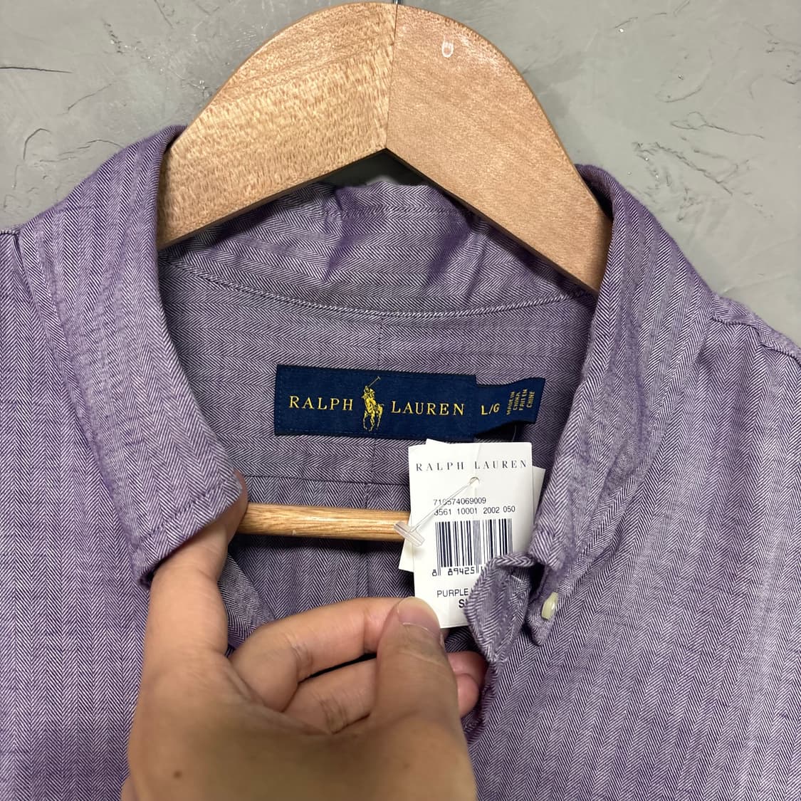 폴로 랄프로렌 셔츠 퍼플 새상품 상품이미지4