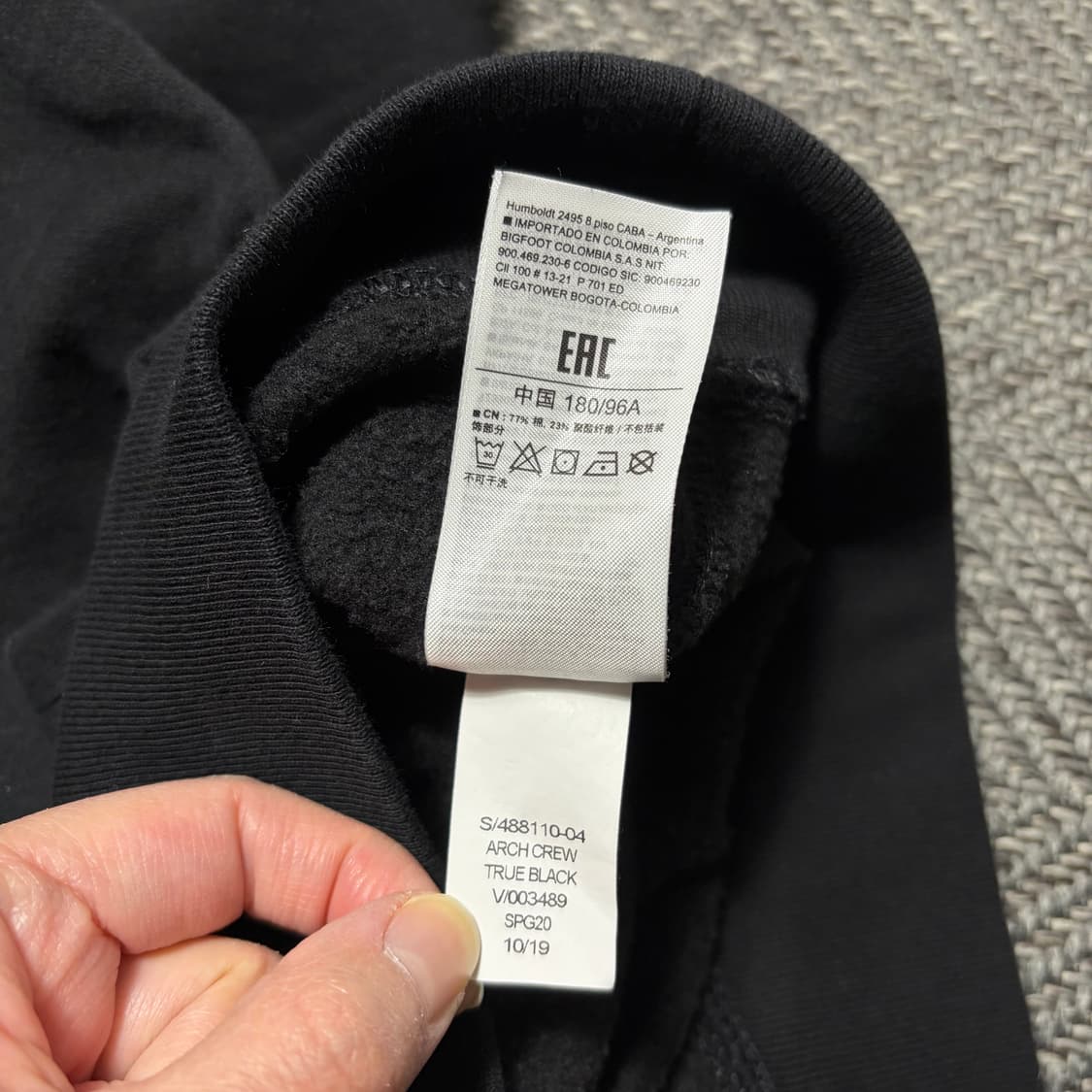 GAP 갭 블랙 맨투맨(M) 상품이미지6