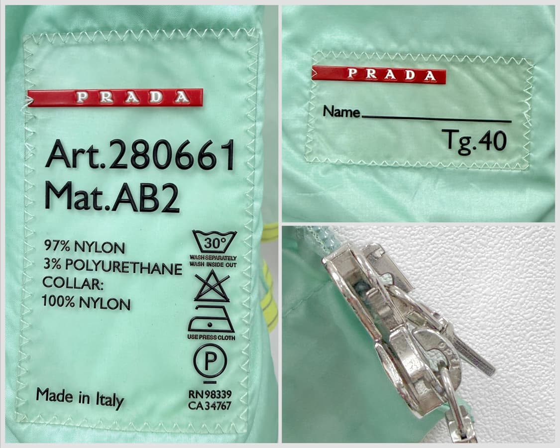 프라다 컬러블록 나일론 집업 자켓 상품이미지6