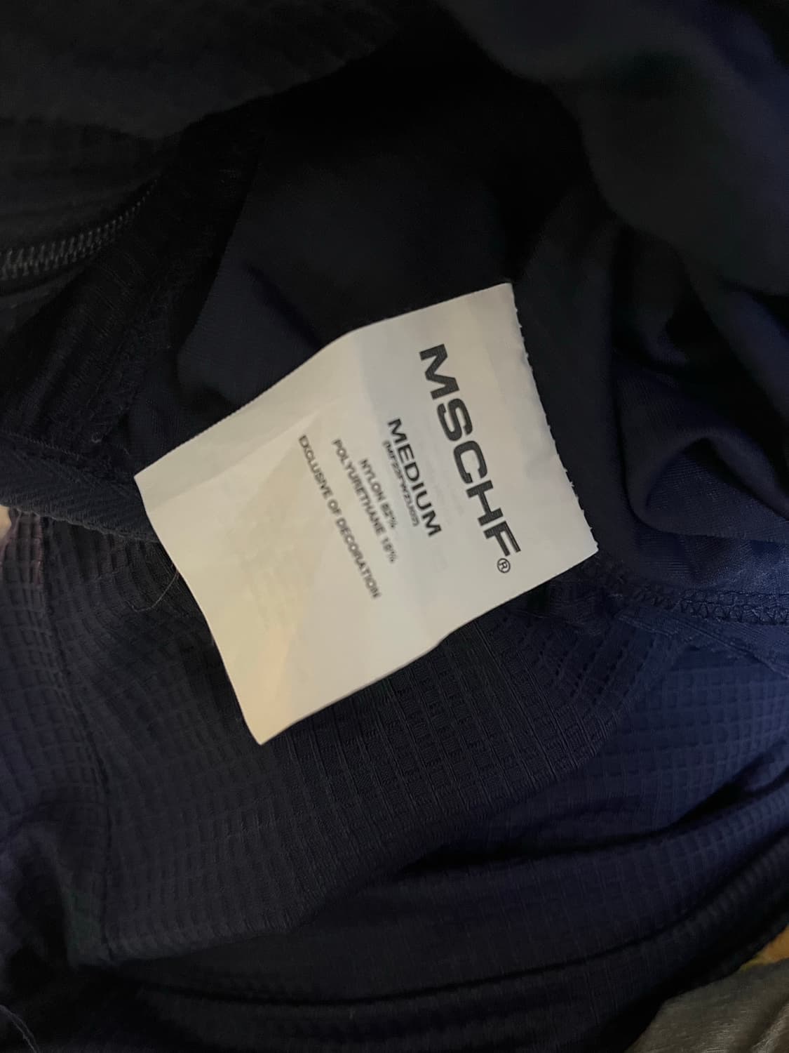 미스치프 후드 와플 집업 네이비 M 상품이미지6