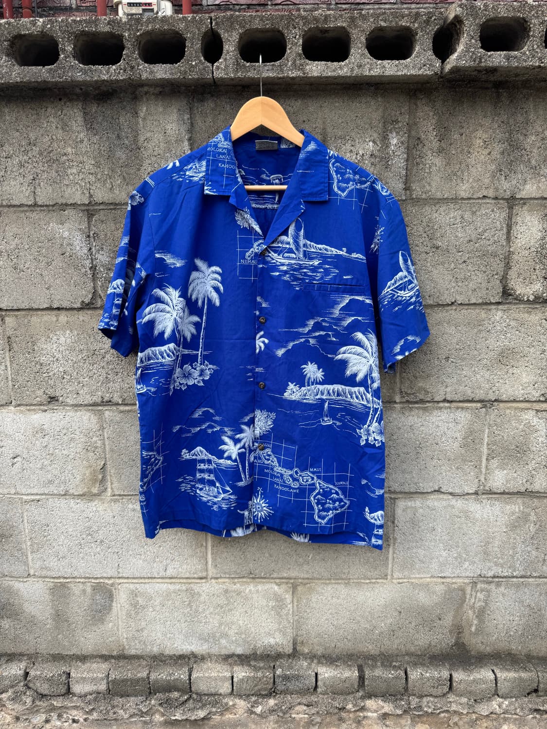 90s royal creations 빈티지 프린팅 하와이안 셔츠 L 상품이미지1