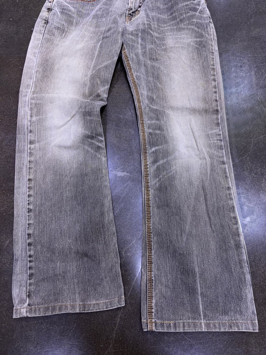 에드윈 XV 빈티지 워싱 어드저스트 백 플레어핏 부츠컷 데님팬츠 32 상품이미지6