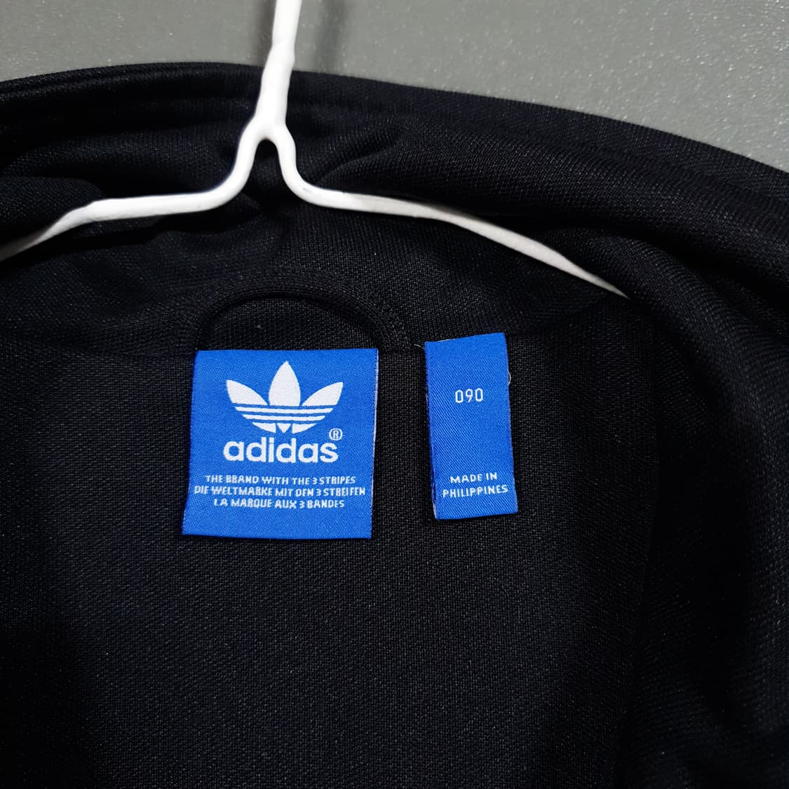 90 (S) 아디다스 유로파 파이어버드 트랙탑 져지 자켓 벨벳 블랙 어항 상품이미지7